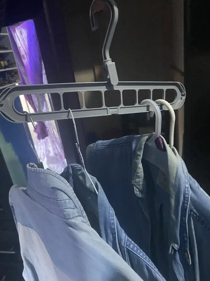 5  COLGADORES DE ROPA PLEGABLE DE 9 ESPACIOS