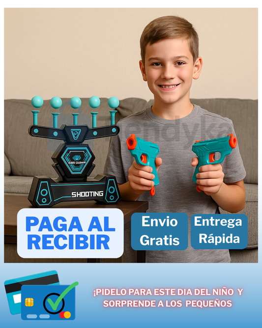 Juego de Tiro Flotante 'Space Legend' + 2 Pistolas + 10 Bolas + 20 Dardos