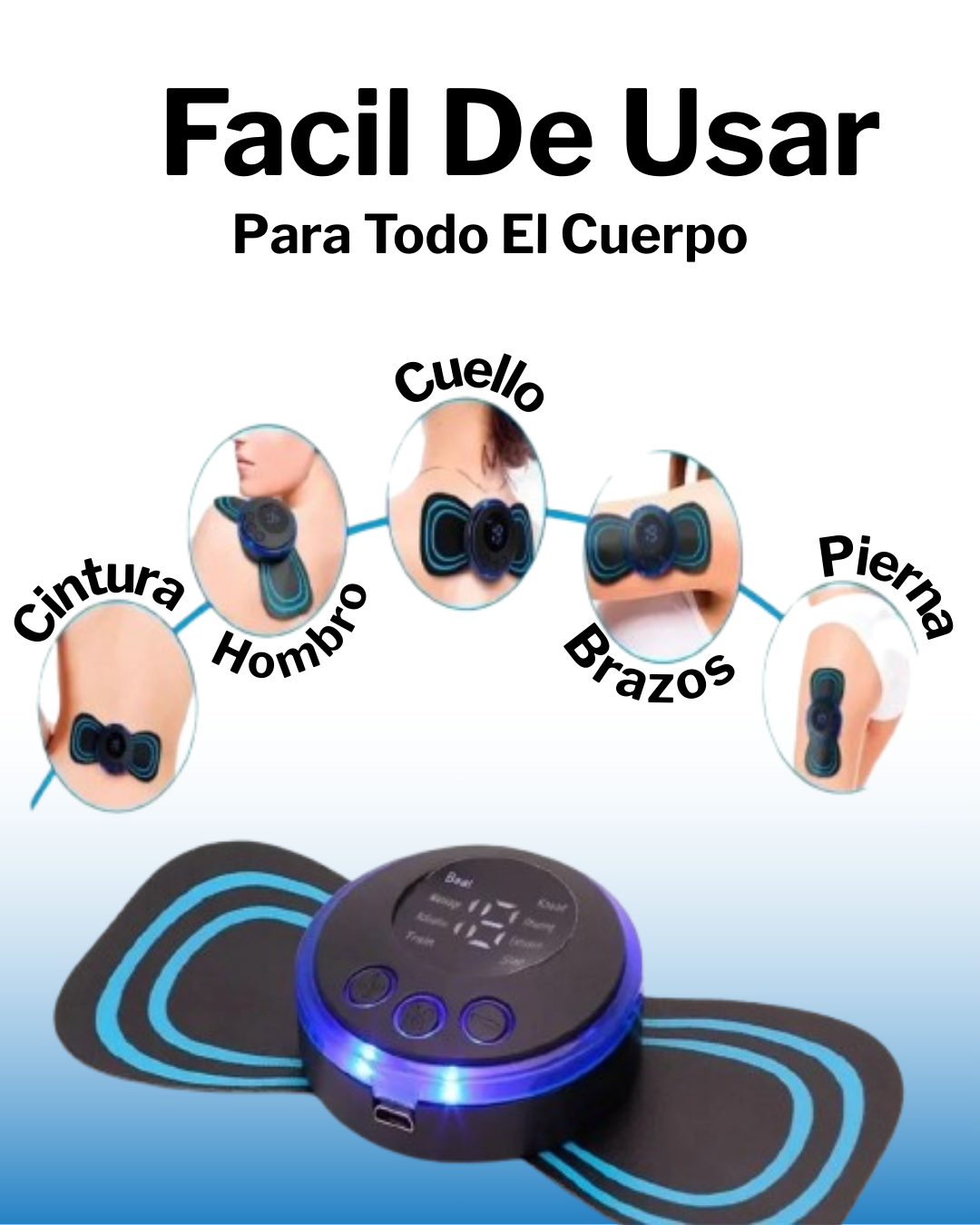 Masajeador Eléctrico Portátil Multiuso